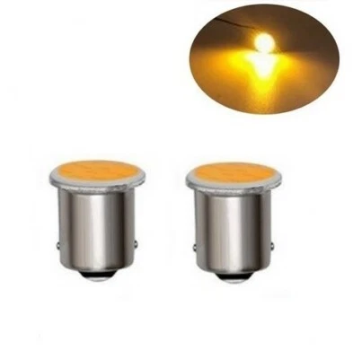 LED ampoules R10W COB Orange pour Clignotants Veilleuses Scooters motos ATV 12V - Photo 1/2