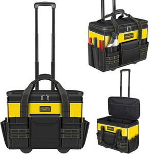 Borsa Porta Attrezzi 21" con Ruote,Impermeabile Porta Attrezzi con Telescopio H - Foto 1 di 7
