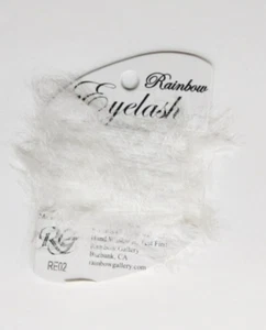Rainbow Gallery White Eyelash Furry Thread Needlepoint / Cross stitch - Picture 1 of 1
