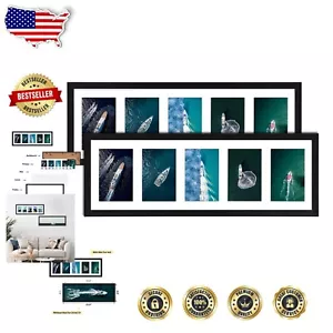 Lightweight Aluminum 4x6 Photo Collage Frames - Horizontal & Vertical Display - Picture 1 of 9