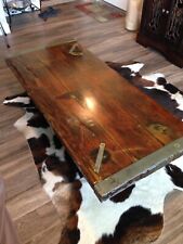 LIBERTY SHIP WWII HATCH DOOR ANTIQUE COFFEE TABLE AWESOME WW2 RELIC FOR ANY ROOM