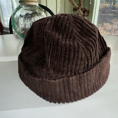 vintage New York Hat & Cap Co Unisex Beanie Corduroy Medium Made In USA - Image 1 of 4