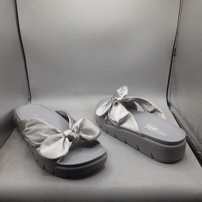 Alegria Women's Adjustable Slide Sandals Poppy 8-8.5M EU38 Silky Pewter A115 - Image 1 of 4