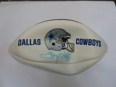 Fútbol americano autografiado por Tony Dorsett Dallas Cowboys alrededor de 1989 Foto 1 de 4