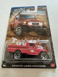 Hot Wheels Silver Series Toyota Land Cruiser Pickup in rot Maßstab 1:64 Diecast - Bild 1 von 1