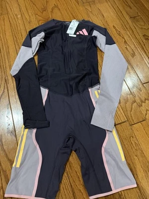 Adidas Pro Elite Team Promo LS Speedsuit 2024 Mens Small Purple IN1130 - Image 1 of 2