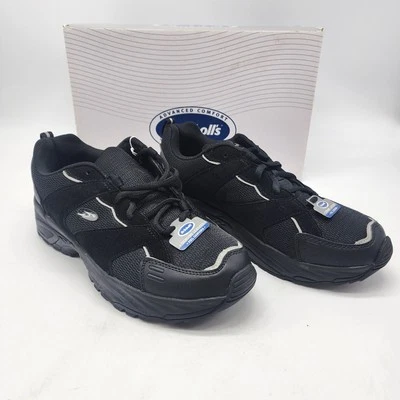 Dr Scholls Mens Sz 8 Wide Width Black Shoe Sneaker Lace Gel Cushion Insole NEW - Image 1 of 4