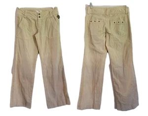 Diesel 1978 Chino Wide Leg Denim Jeans Grunge Streetwear Gorpcore Size 30 Ivory - Picture 1 of 15