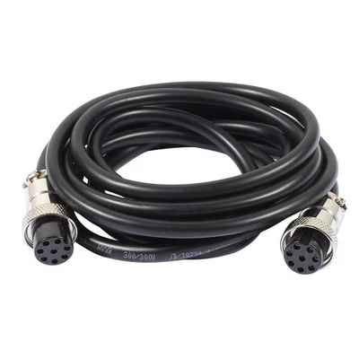 GX16 8 pin femmina doppia testa presa aviazione Connettore cavo elettrico 2m - Imagen 1 de 4