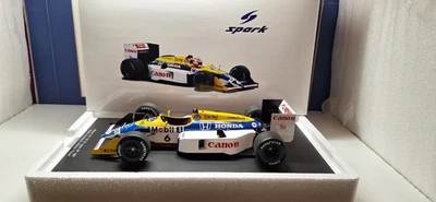 SPARK - F1 1987 WILLIAMS FW11B - NELSON PIQUET - 1/18 SCALE MODEL CAR - 18S118 - Image 1 of 4