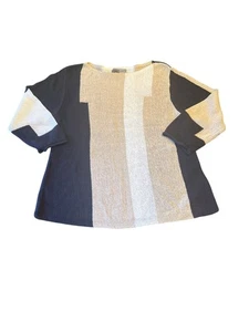 Habitat Womens Medium Color Block Sweater - Picture 1 of 4
