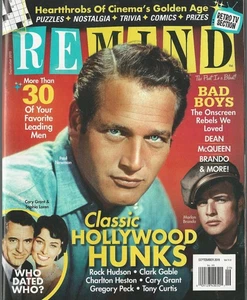 Remind Magazine September 2019 Paul Newman Marlon Brando Hollywood Hunks NEW - Picture 1 of 1