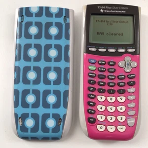Texas Instruments TI-84 Plus Silver Edition Graphing Calculator Pink with Cover - Picture 1 of 8