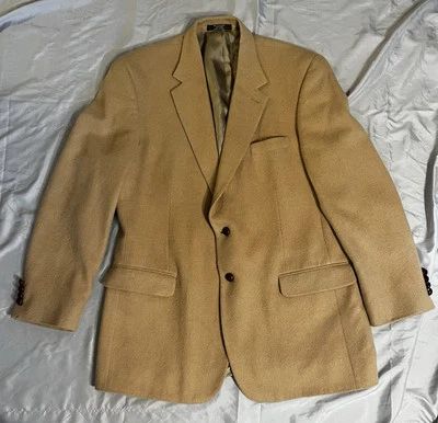 Vintage Burton Blazer 100% Wool Camel Tan Wool - Image 1 of 4
