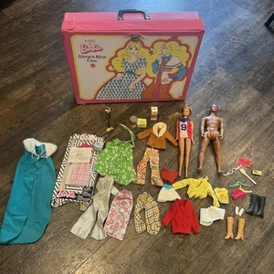 Vintage 1974 Mattel World Of Barbie Sleep N Keep Case With Dolls And Accessories - Picture 1 of 12
