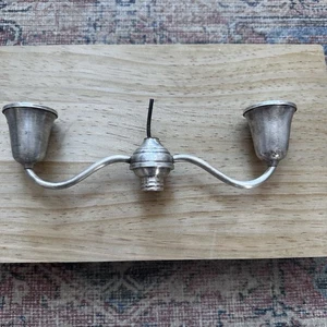 Garden Silversmiths Sterling Weighted Double Candle Arm • Missing Center 9oz - Picture 1 of 6