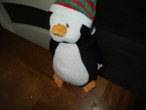 2009 Ty Pluffies TyLux Freeze Pinguin Beanie Lovey Plüschtier Stofftier 9 Zoll - Bild 1 von 2