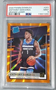2020-21 Panini Donruss - Rated Rookies Anthony Edwards #201 Orange Laser (RC) - Bild 1 von 2