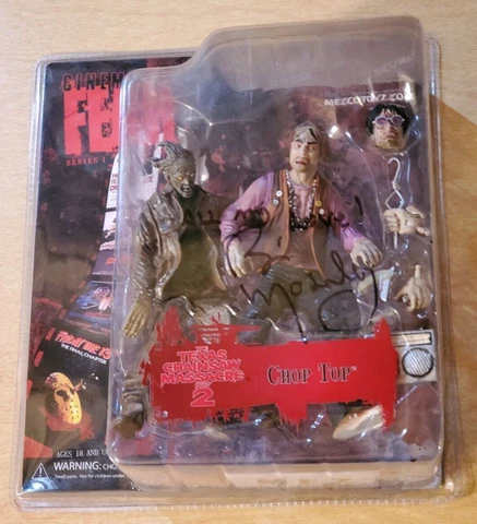 Mezco Cinema Of Fear Chop Top and Nubbins Action Figure Signed by Bill Moseley Cover