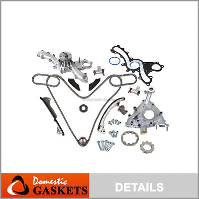 05-13 Toyota Lexus 3.5L DOHC Cadena de distribución Bomba de aceite Kit de bomba de agua 2GRFE 2GRFXE Foto 1 de 4