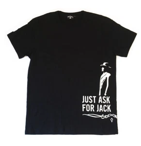 JACK DANIELS T-SHIRT (GRÖßE L) + SCHLÜSSELANHÄNGER - NEU - 'JUST ASK FOR JACK' - Bild 1 von 1