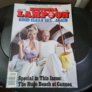 ORIGINAL Vintage Jan 1986 National Lampoon Magazine Teresa Ganzel - Bild 1 von 2