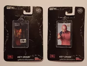 1999 WCW nWo Keychains **BRAND NEW** (Lot of 2) Hollywood Hogen-Stonecold - Picture 1 of 6