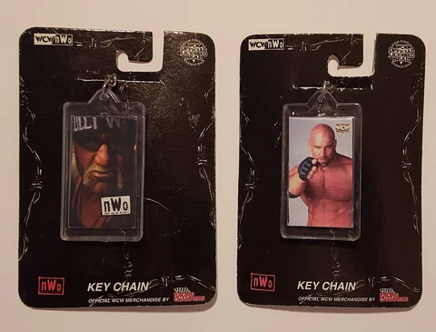 1999 WCW nWo Keychains **BRAND NEW** (Lot of 2) Hollywood Hogen-Stonecold Cover