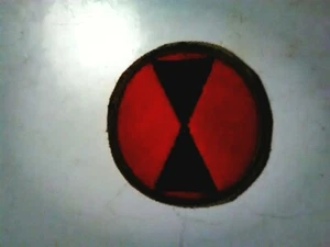 Vintage WWII 7th Infantry Div. ID Patch,Hourglass Bayonent Veteran - Picture 1 of 2