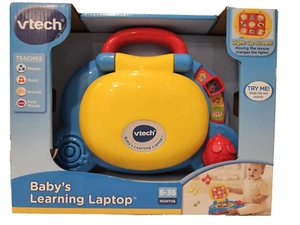 Nuevo VTech Juguete para Bebé Aprendizaje Educativo Laptop Formas Música Sonidos Primeras Palabras - Imagen 1 de 7