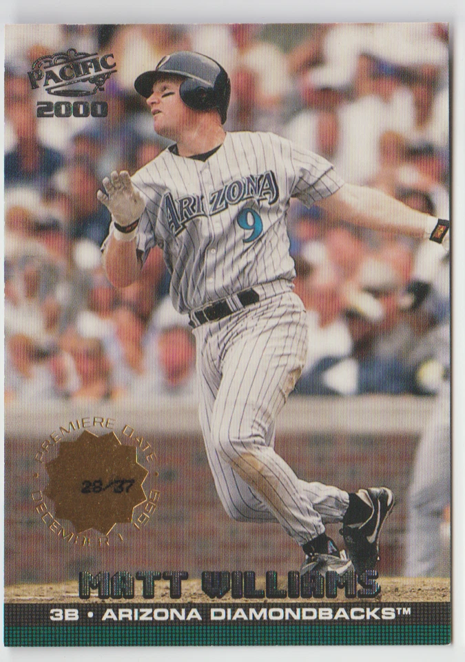 Pacific 2000 fecha de estreno Matt Williams 28/37 #31 Arizona Diamondbacks Foto 1 de 1