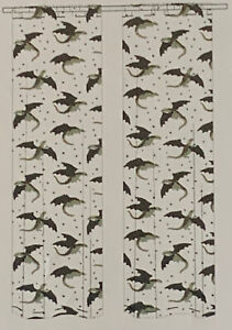 H&M Home Bio Baumwolle Dinosaurier Vorhangpaneele Paar 47 x 98