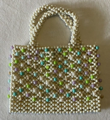 Vintage 50s Candy Dots Beaded Handbag - Image 1 of 4