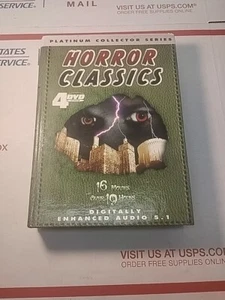 Horror Classics 4-DVD Set (4 DVD set, 2005) 16 Movies Jack Nicholson - Picture 1 of 7