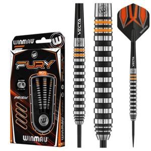 WINMAU Fury 22-28 Gram Tungsten Darts with Prism Flights and Vecta Shafts - Picture 1 of 42