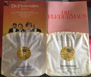 Vienna Symphony & Opera & Boskovsky "Strauss Die Fledermaus" 2LPs EMI SLS964 EX - Picture 1 of 11