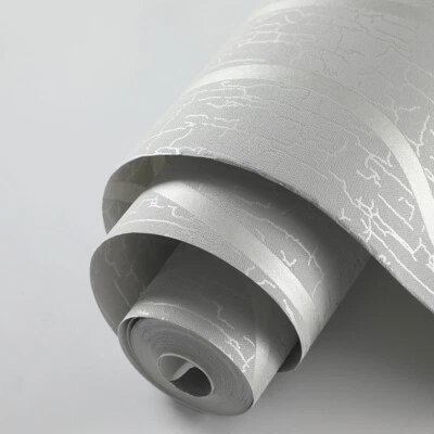 1-6x3D Geprägte Tapeten Leichter Glitzer Vliestapete für Schlafzimmer Wohnzimmer - Bild 1 von 4