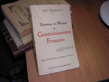 1943.générationisme français / Thomassan.
