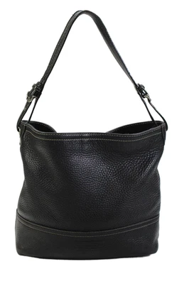 Correa de hombro Coach para mujer forrada tono plateado negra OS Foto 1 de 4