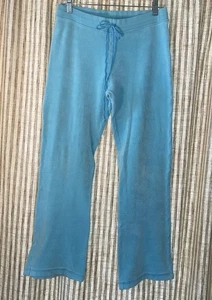 Lily Pulitzer Womens Turquoise Terry Drawstring Pants S - Picture 1 of 6