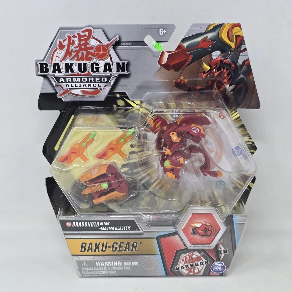 Bakugan Armored Alliance Dragonoid Ultra MAGMA Blaster Baku-gear B900