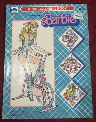 1984 Great Shape Barbie A Big Coloring Book 1146-26 Golden Books Mattel - Image 1 of 3