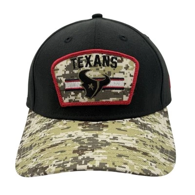 Houston Texans Salute to Service New Era 39thirty Gorra Mediana/Grande Ajuste Elástico Foto 1 de 4