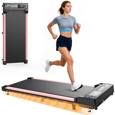 JAGJOG Laufband Elektrisch Walking Pad mit Steigung für Zuhause Büro Fitness bis 120kg
