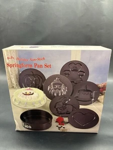 8 Piece Holiday Non-Stick Springform Pan Set, New Open Box, Never Used, Excellen - Picture 1 of 6