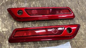 OEM Harley Davidson Left Right Heirloom Red Saddlebag Latches 90200448 90200449 - Picture 1 of 9