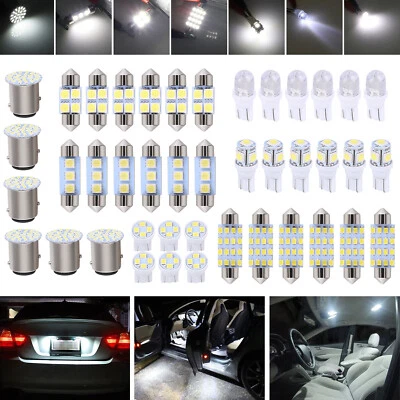 42 License Plate Lamp Bulb Assorted LED Car Interior Inside Light Dome Trunk Map - Image 1 of 4