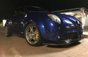 ALFA ROMEO MITO LAMA SOTTOPARAURTI SPLITTER ORIGINALE SAMURAI NERO OPACO - Imagen 1 de 2