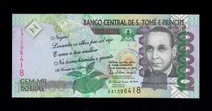 F.C. SANTO TOME Y PRINCIPE , 100.000 DOBRAS 2010 , S/C ( UNC ) , P.69b . - Imagen 1 de 2
