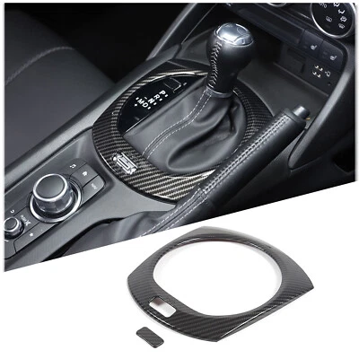 Cubierta de panel de cambio de marchas central de carbono ABS para Mazda MX-5 Miata 16-23 EE. UU. Foto 1 de 4